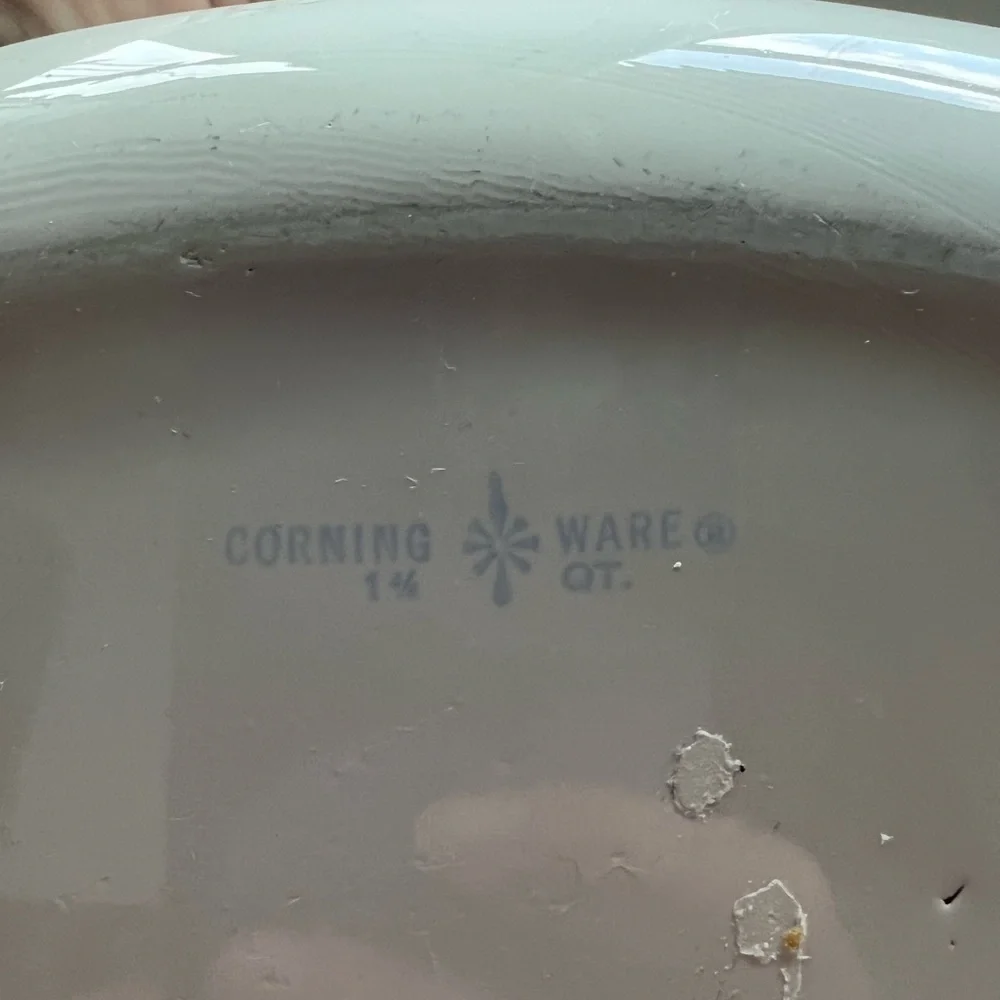 Vintage Corelle Corningware Blue Cornflower Casserole